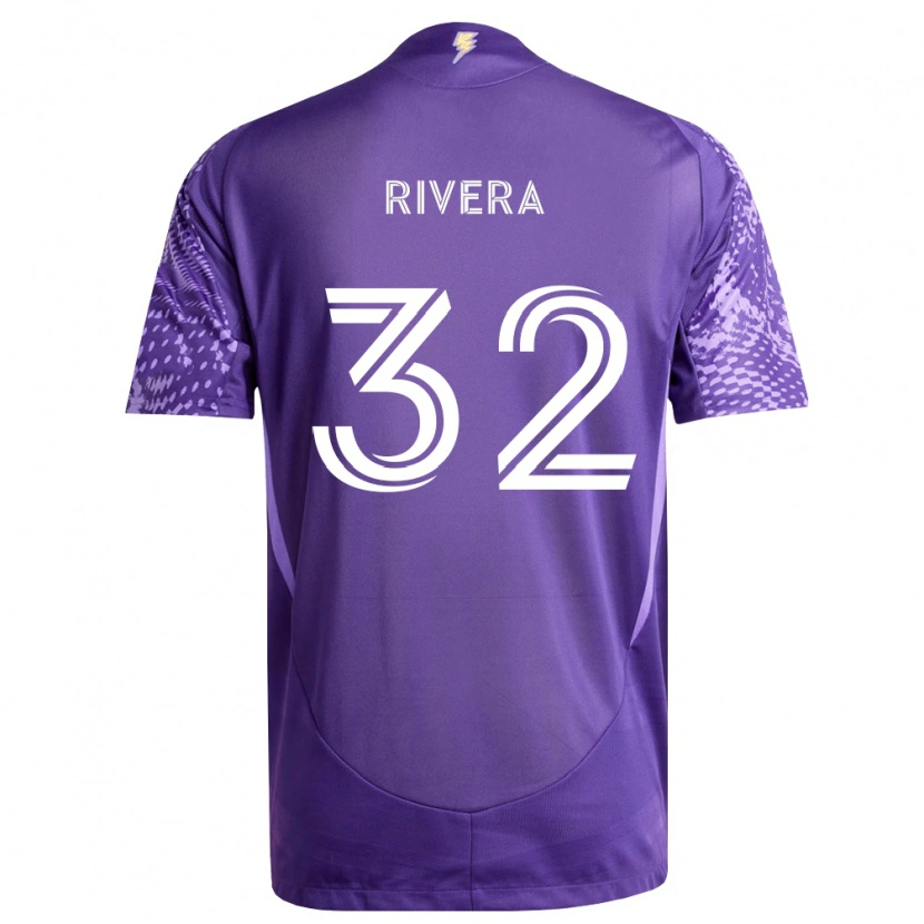 Danxen Niño Camiseta Wilfredo Rivera #32 Morado Blanco 1ª Equipación 2026/27 La Camisa