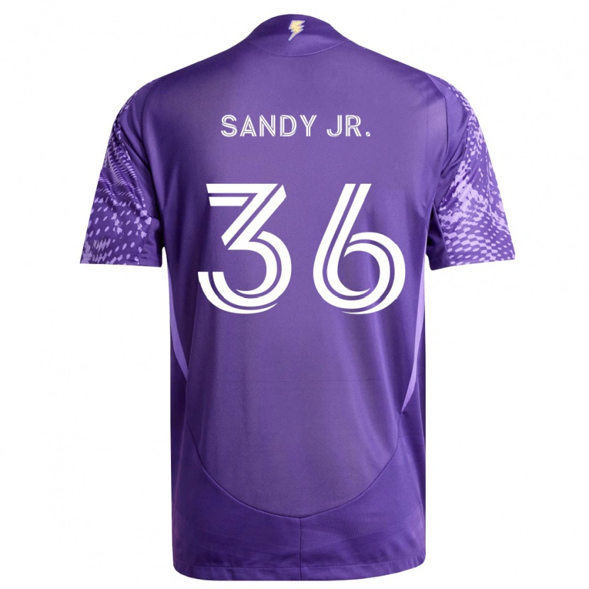 Danxen Niño Camiseta Titus Sandy Jr. #36 Morado Blanco 1ª Equipación 2026/27 La Camisa