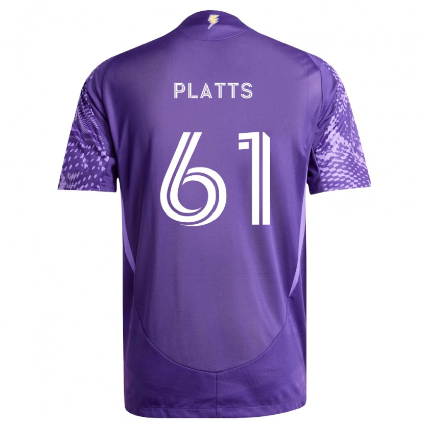 Danxen Niño Camiseta Jackson Platts #61 Morado Blanco 1ª Equipación 2026/27 La Camisa