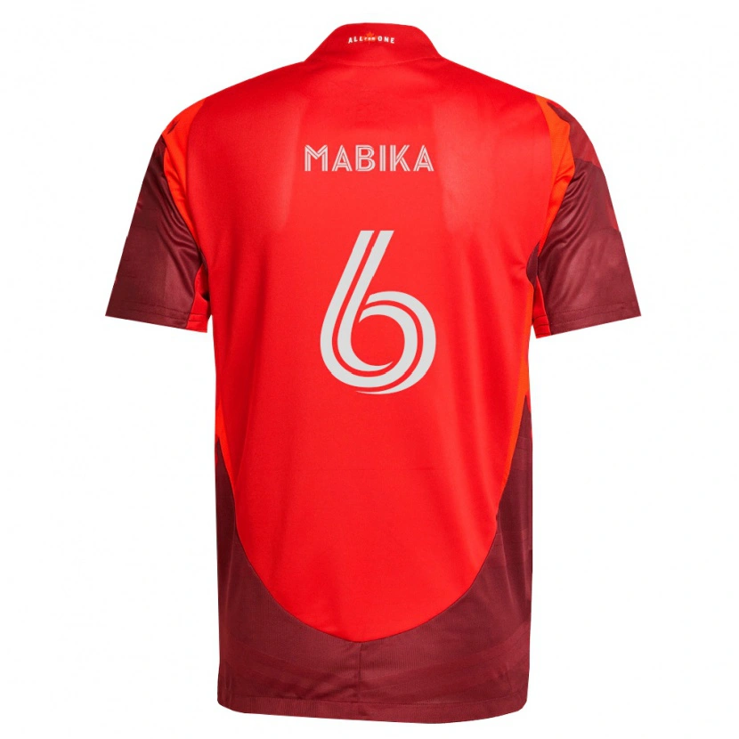 Danxen Niño Camiseta Aimé Mabika #6 Rojo Borgoña 1ª Equipación 2026/27 La Camisa