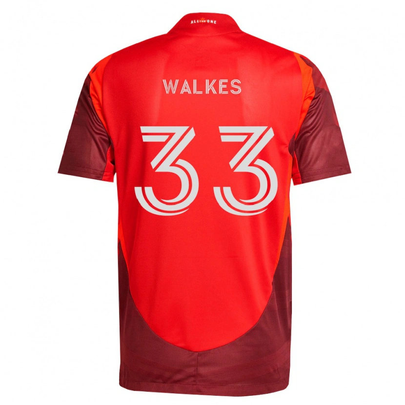 Danxen Niño Camiseta Reshaun Walkes #33 Rojo Borgoña 1ª Equipación 2026/27 La Camisa