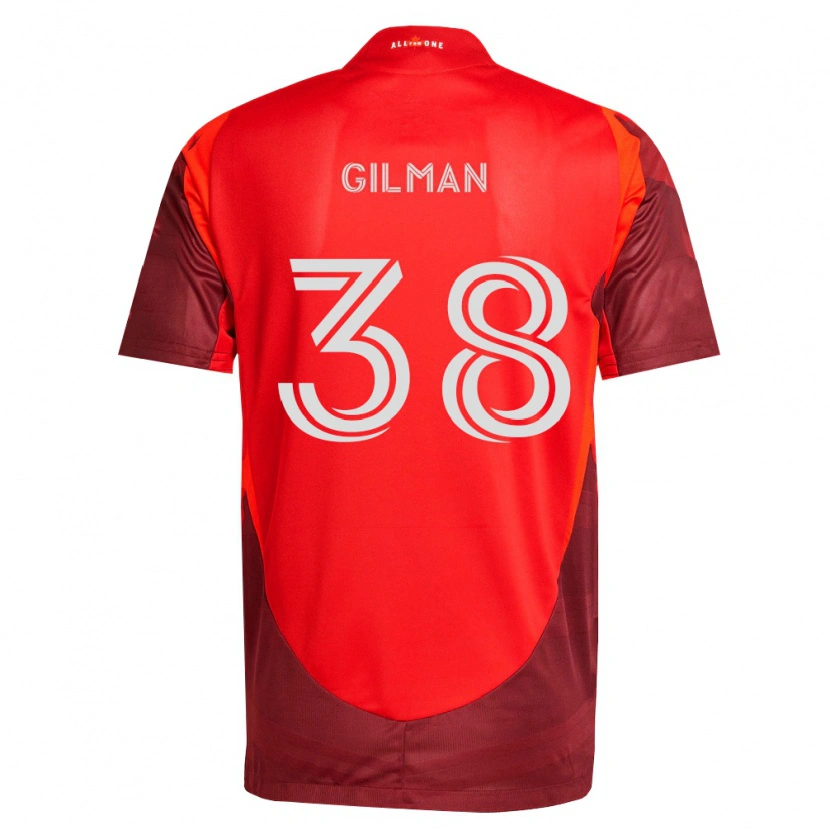 Danxen Niño Camiseta Jackson Gilman #38 Rojo Borgoña 1ª Equipación 2026/27 La Camisa