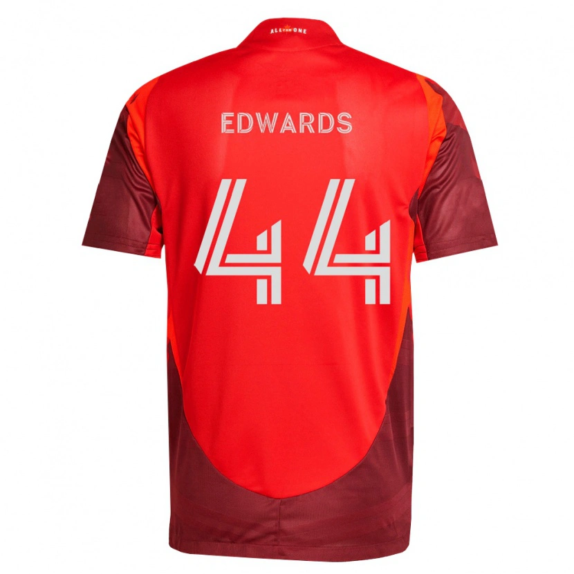 Danxen Niño Camiseta Raheem Edwards #44 Rojo Borgoña 1ª Equipación 2026/27 La Camisa
