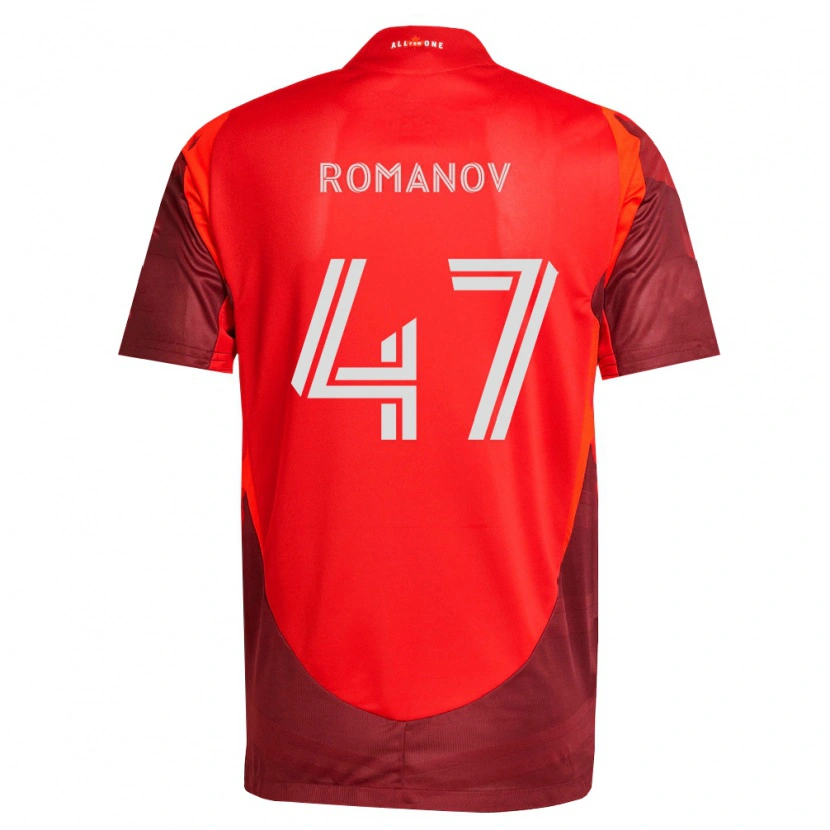 Danxen Niño Camiseta Alexander Romanov #47 Rojo Borgoña 1ª Equipación 2026/27 La Camisa