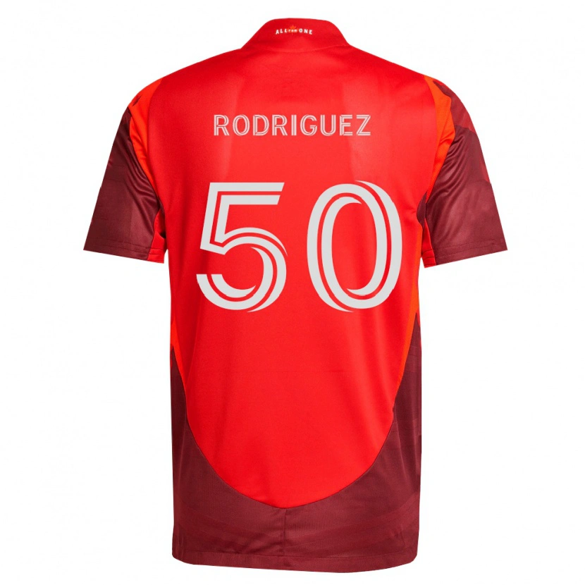 Danxen Niño Camiseta Abraham Rodriguez #50 Rojo Borgoña 1ª Equipación 2026/27 La Camisa