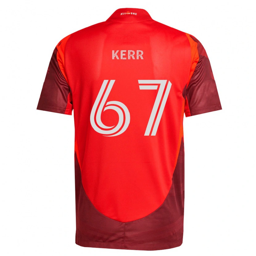 Danxen Niño Camiseta Kervon Kerr #67 Rojo Borgoña 1ª Equipación 2026/27 La Camisa
