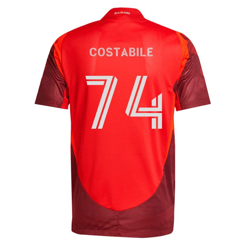 Danxen Niño Camiseta Luca Costabile #74 Rojo Borgoña 1ª Equipación 2026/27 La Camisa