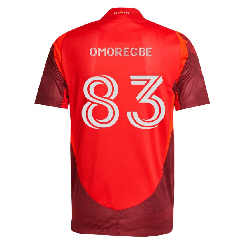 Danxen Niño Camiseta Edwin Omoregbe #83 Rojo Borgoña 1ª Equipación 2026/27 La Camisa