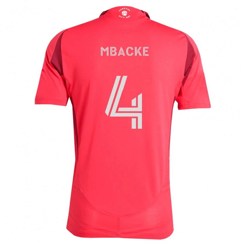 Danxen Niño Camiseta Mamadou Mbacke #4 Magenta Blanco 1ª Equipación 2026/27 La Camisa