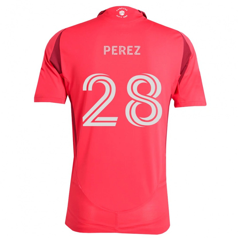 Danxen Niño Camiseta Miguel Perez #28 Magenta Blanco 1ª Equipación 2026/27 La Camisa
