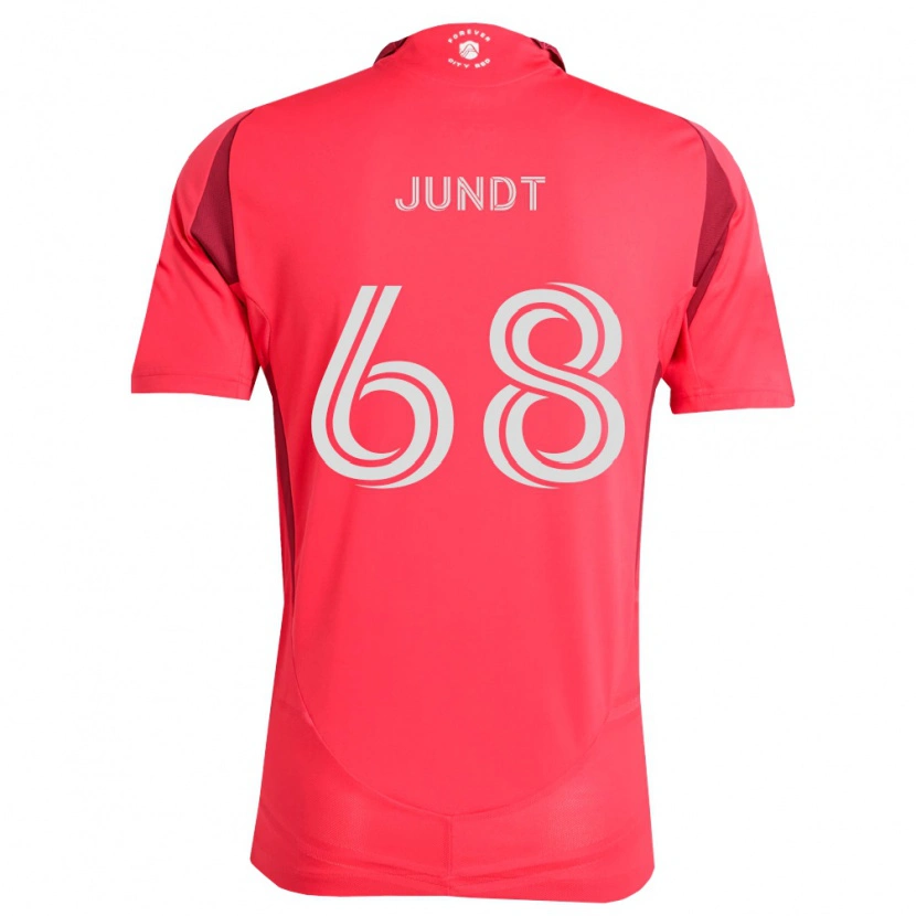 Danxen Niño Camiseta Alexander Jundt #68 Magenta Blanco 1ª Equipación 2026/27 La Camisa