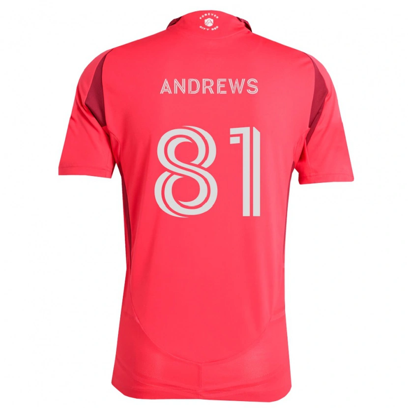 Danxen Niño Camiseta Joe Andrews #81 Magenta Blanco 1ª Equipación 2026/27 La Camisa