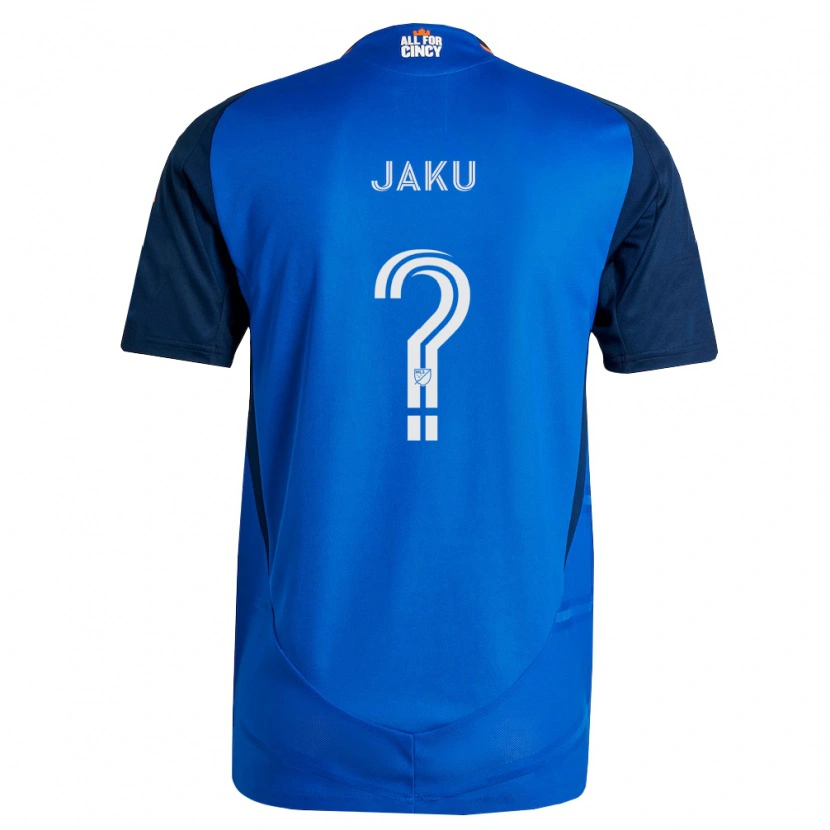 Danxen Niño Camiseta John Jaku #0 Azul Real Naranja 1ª Equipación 2026/27 La Camisa