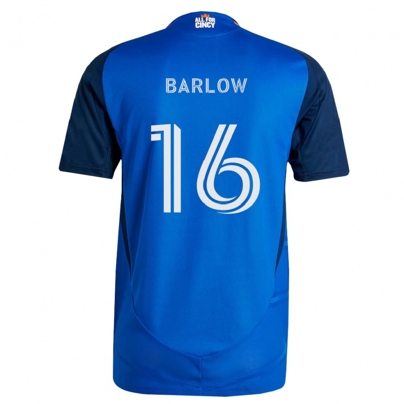 Danxen Niño Camiseta Tom Barlow #16 Azul Real Naranja 1ª Equipación 2026/27 La Camisa