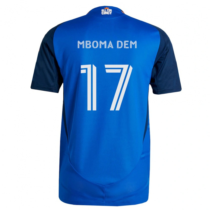 Danxen Niño Camiseta Kenji Mboma Dem #17 Azul Real Naranja 1ª Equipación 2026/27 La Camisa
