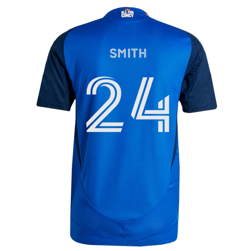 Danxen Niño Camiseta Kyle Smith #24 Azul Real Naranja 1ª Equipación 2026/27 La Camisa