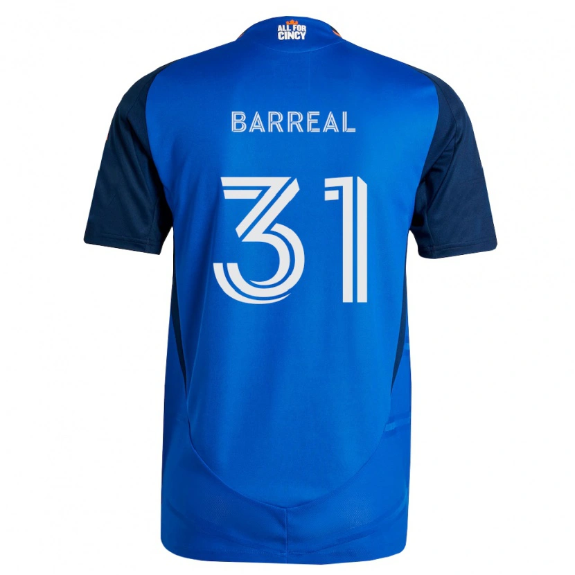 Danxen Niño Camiseta Álvaro Barreal #31 Azul Real Naranja 1ª Equipación 2026/27 La Camisa