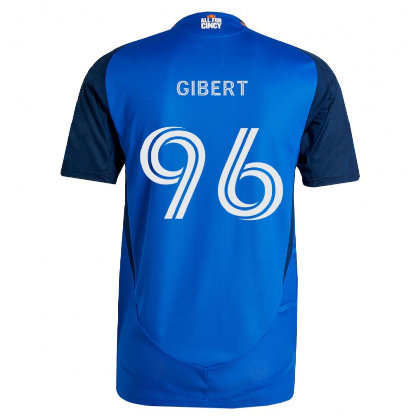 Danxen Niño Camiseta Gaël Gibert #96 Azul Real Naranja 1ª Equipación 2026/27 La Camisa