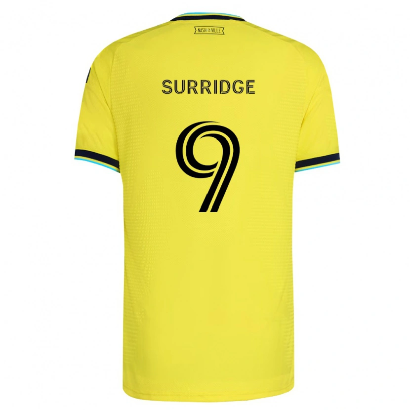Danxen Niño Camiseta Sam Surridge #9 Amarillo Brillante Azul Marino 1ª Equipación 2026/27 La Camisa