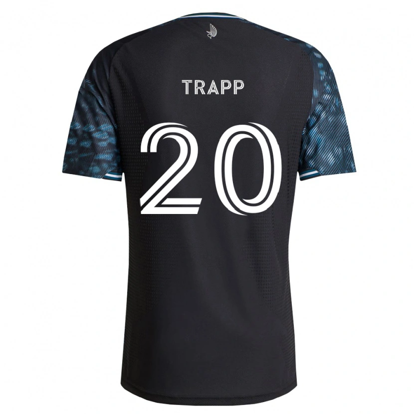 Danxen Niño Camiseta Wil Trapp #20 Negro Blanco 1ª Equipación 2026/27 La Camisa