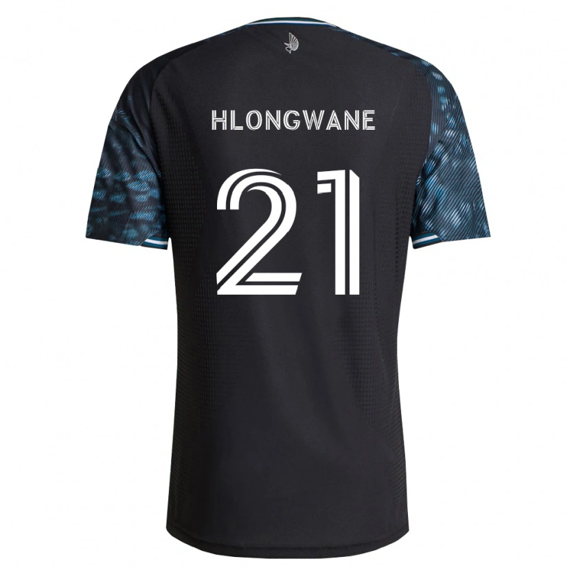 Danxen Niño Camiseta Bongokuhle Hlongwane #21 Negro Blanco 1ª Equipación 2026/27 La Camisa