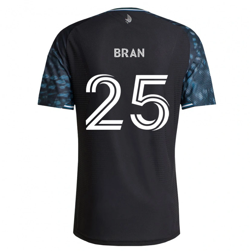 Danxen Niño Camiseta Alejandro Bran #25 Negro Blanco 1ª Equipación 2026/27 La Camisa