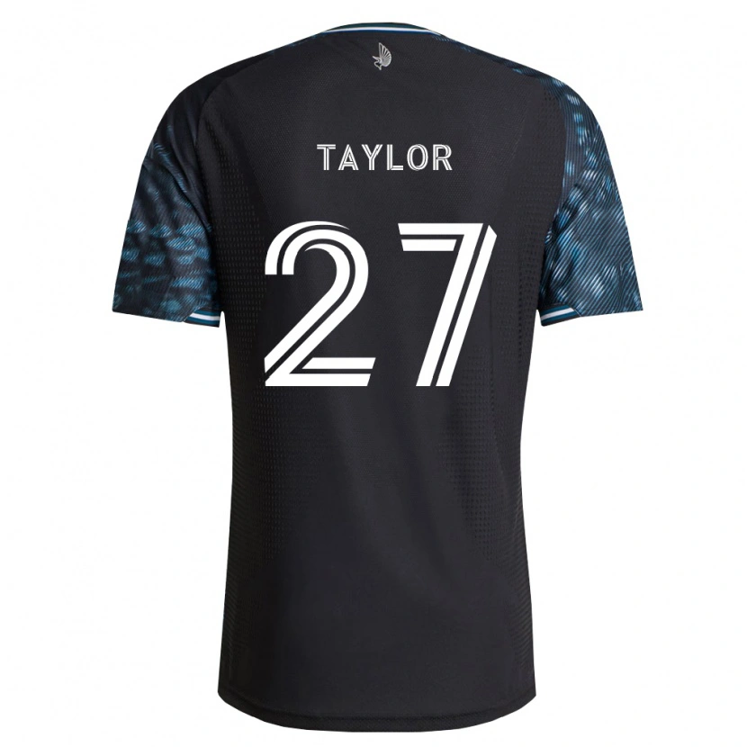 Danxen Niño Camiseta D.j. Taylor #27 Negro Blanco 1ª Equipación 2026/27 La Camisa