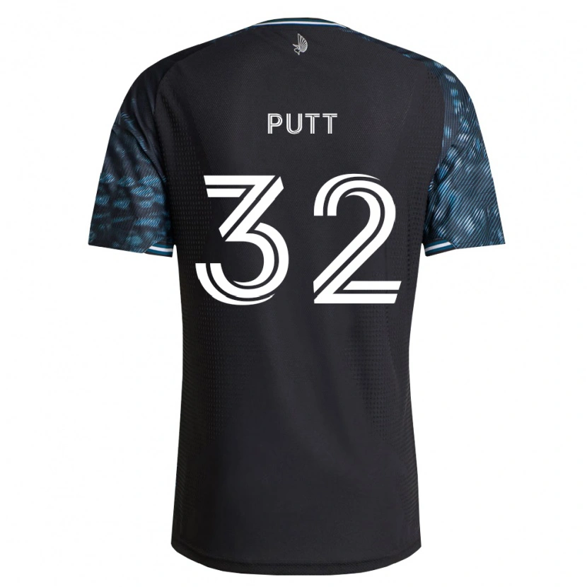 Danxen Niño Camiseta Troy Putt #32 Negro Blanco 1ª Equipación 2026/27 La Camisa