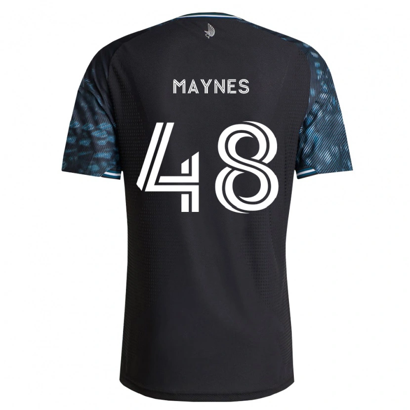 Danxen Niño Camiseta William Maynes #48 Negro Blanco 1ª Equipación 2026/27 La Camisa
