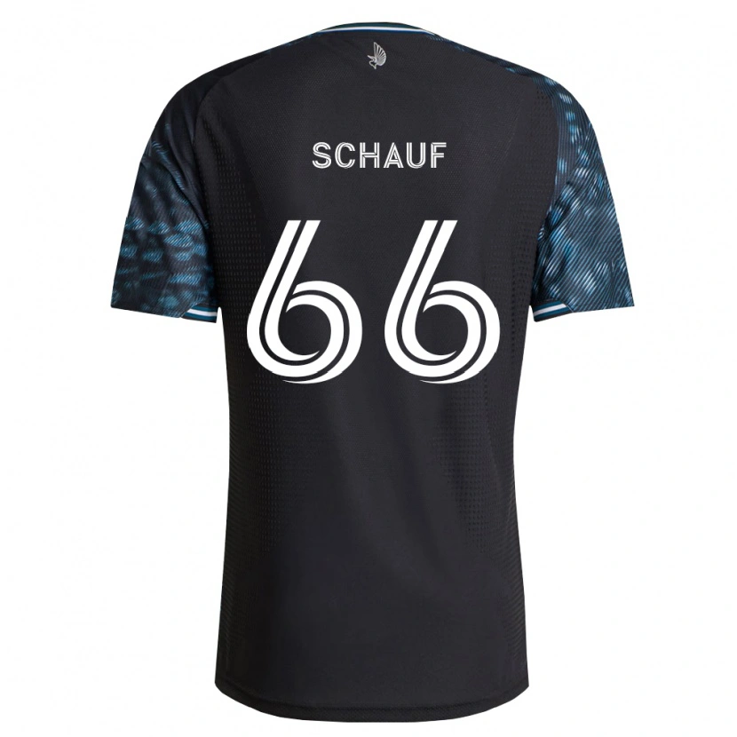 Danxen Niño Camiseta Brody Schauf #66 Negro Blanco 1ª Equipación 2026/27 La Camisa
