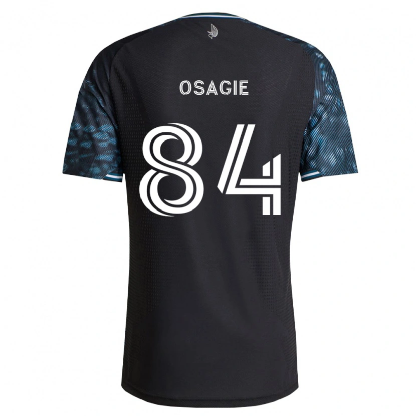 Danxen Niño Camiseta Nosazena Osagie #84 Negro Blanco 1ª Equipación 2026/27 La Camisa