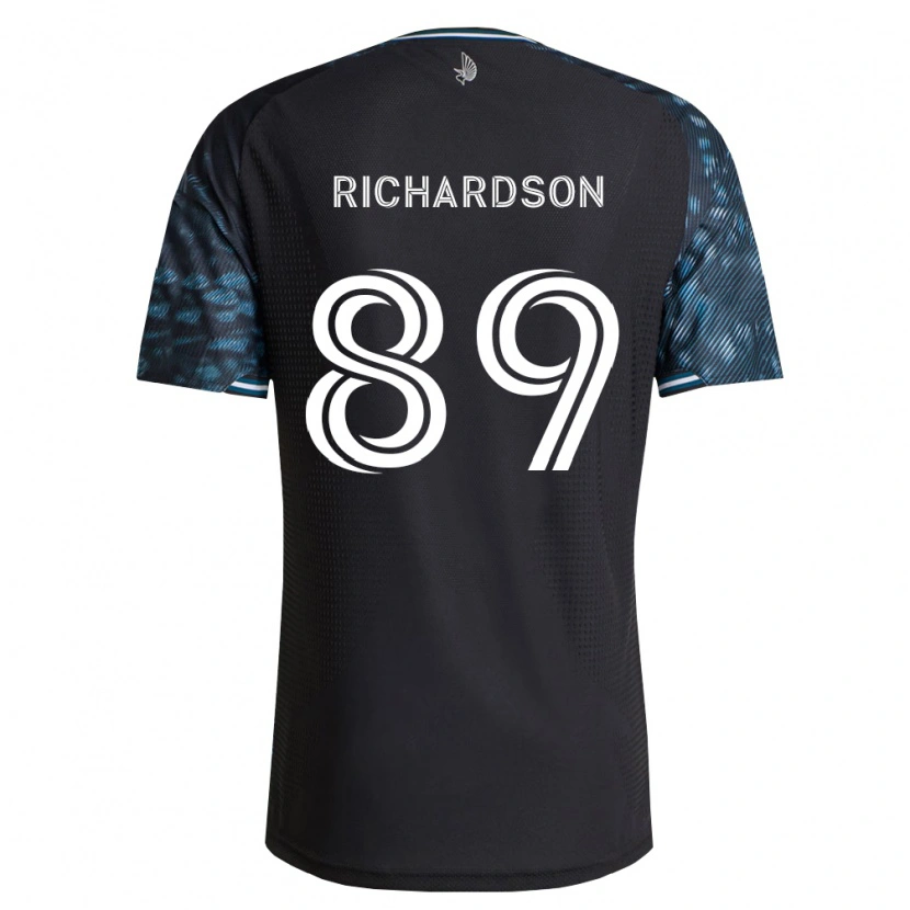 Danxen Niño Camiseta Nick Richardson #89 Negro Blanco 1ª Equipación 2026/27 La Camisa