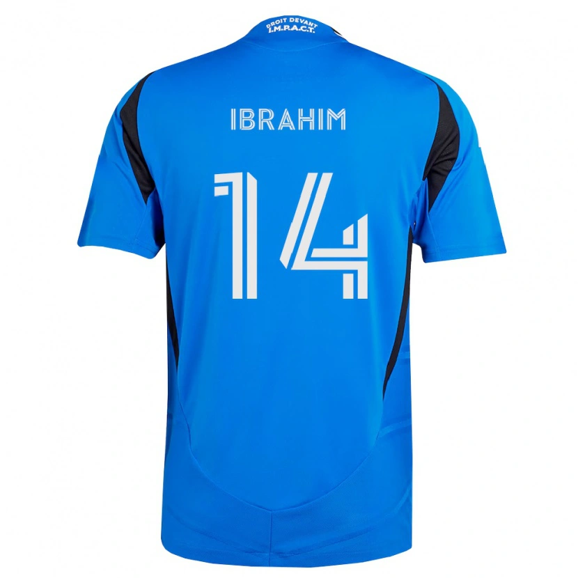 Danxen Niño Camiseta Sunusi Ibrahim #14 Azul Blanco Negro 1ª Equipación 2026/27 La Camisa