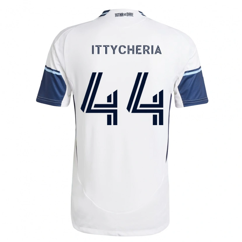 Danxen Niño Camiseta Daniel Ittycheria #44 Blanco Azul Real 1ª Equipación 2026/27 La Camisa