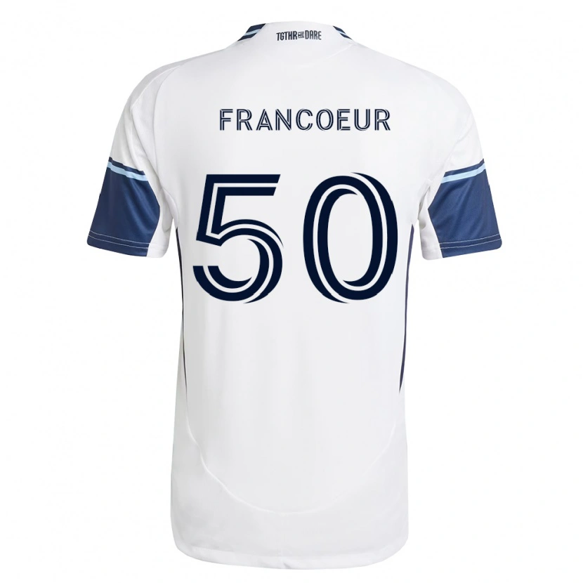 Danxen Niño Camiseta Isaac Francoeur #50 Blanco Azul Real 1ª Equipación 2026/27 La Camisa