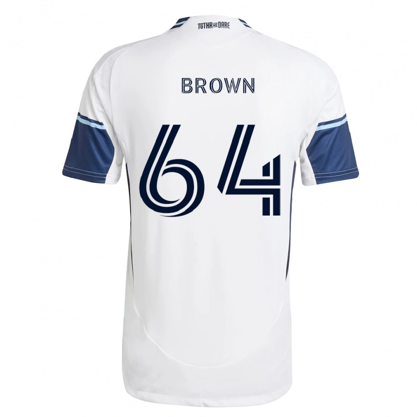 Danxen Niño Camiseta Tyler Brown #64 Blanco Azul Real 1ª Equipación 2026/27 La Camisa