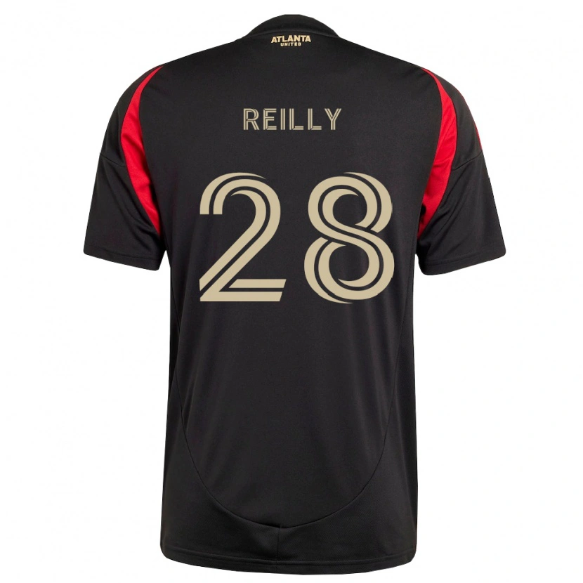 Danxen Niño Camiseta Will Reilly #28 Negro Rojo 1ª Equipación 2026/27 La Camisa