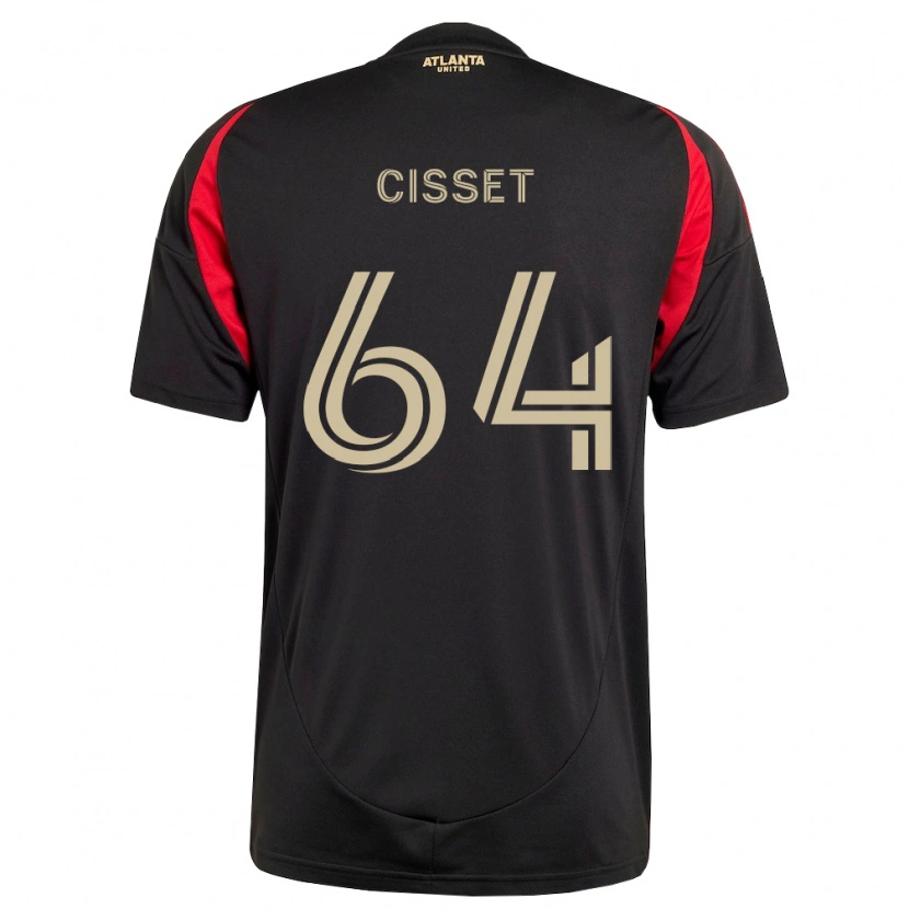 Danxen Niño Camiseta Mohamed Cisset #64 Negro Rojo 1ª Equipación 2026/27 La Camisa