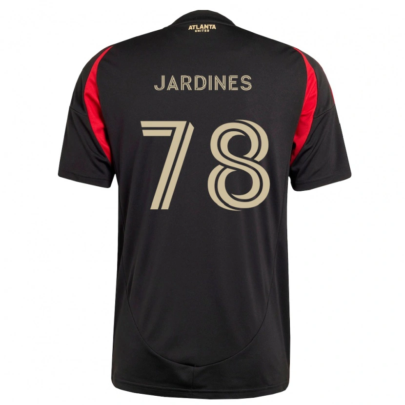Danxen Niño Camiseta Andrew Jardines #78 Negro Rojo 1ª Equipación 2026/27 La Camisa