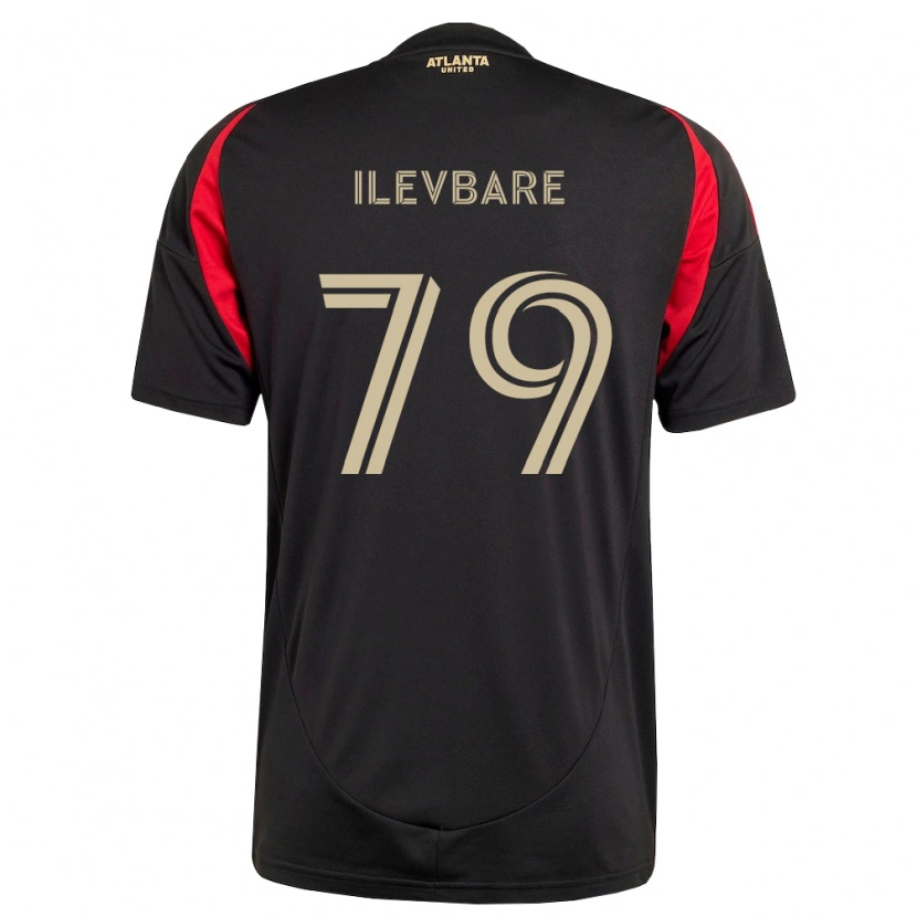 Danxen Niño Camiseta David Ilevbare #79 Negro Rojo 1ª Equipación 2026/27 La Camisa