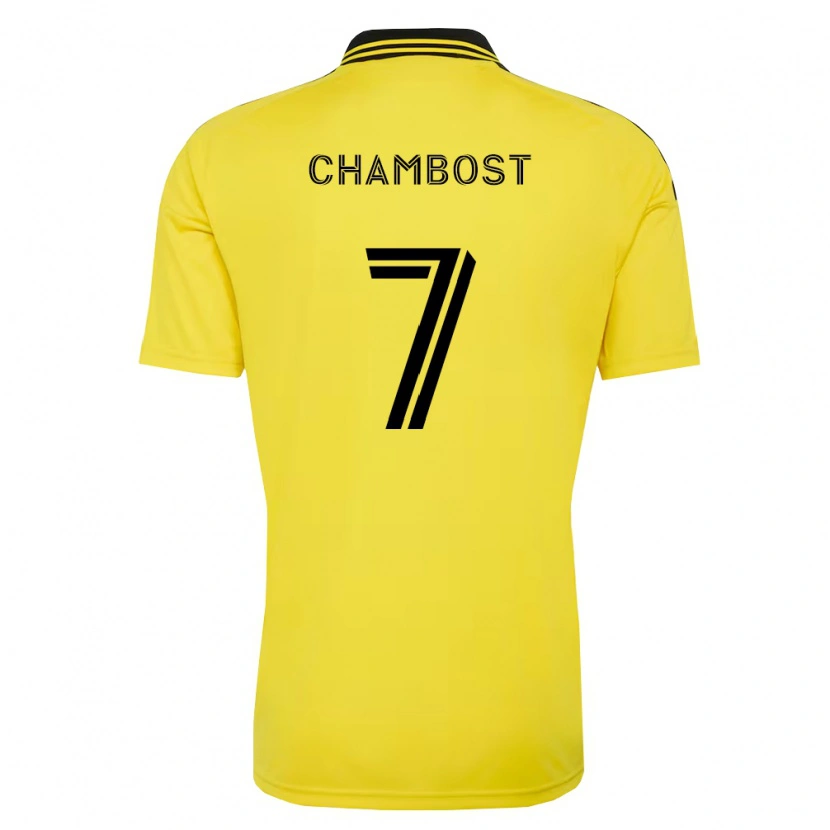 Danxen Niño Camiseta Dylan Chambost #7 Amarillo Negro 1ª Equipación 2026/27 La Camisa
