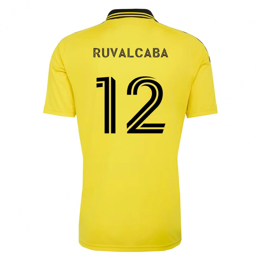 Danxen Niño Camiseta Cesar Ruvalcaba #12 Amarillo Negro 1ª Equipación 2026/27 La Camisa