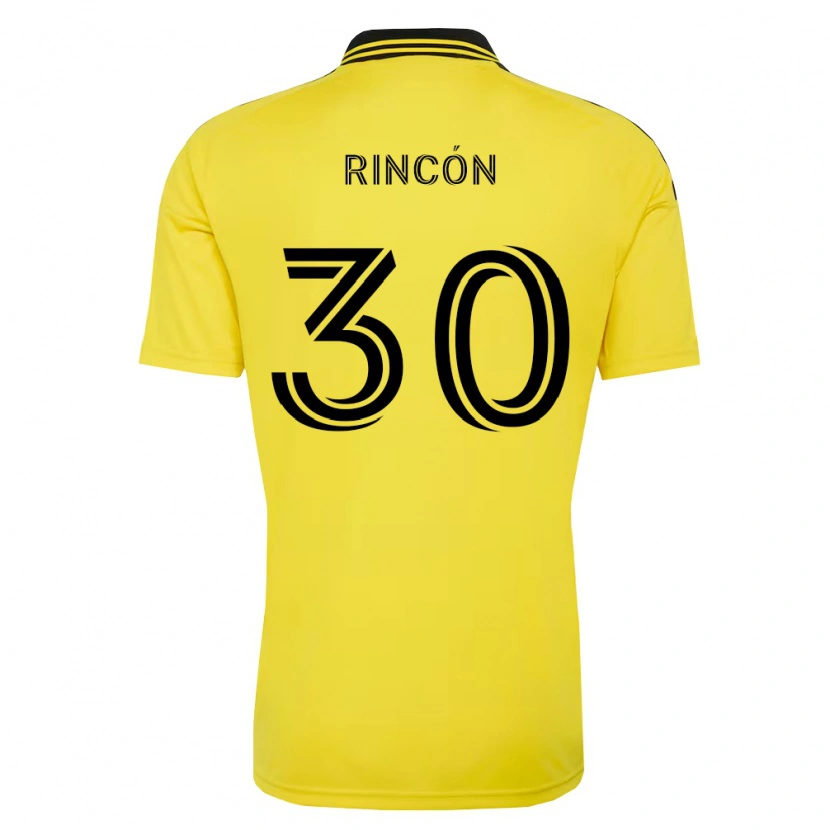 Danxen Niño Camiseta Nicolás Rincón #30 Amarillo Negro 1ª Equipación 2026/27 La Camisa
