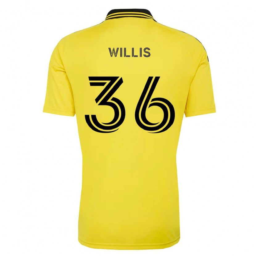 Danxen Niño Camiseta Pharrell Willis #36 Amarillo Negro 1ª Equipación 2026/27 La Camisa