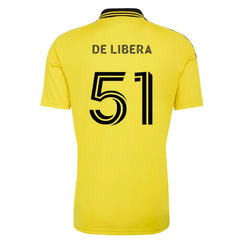 Danxen Niño Camiseta Giorgio De Libera #51 Amarillo Negro 1ª Equipación 2026/27 La Camisa
