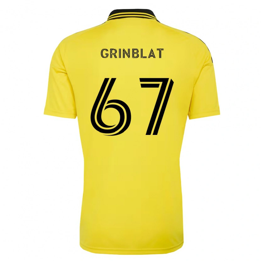 Danxen Niño Camiseta Artem Grinblat #67 Amarillo Negro 1ª Equipación 2026/27 La Camisa