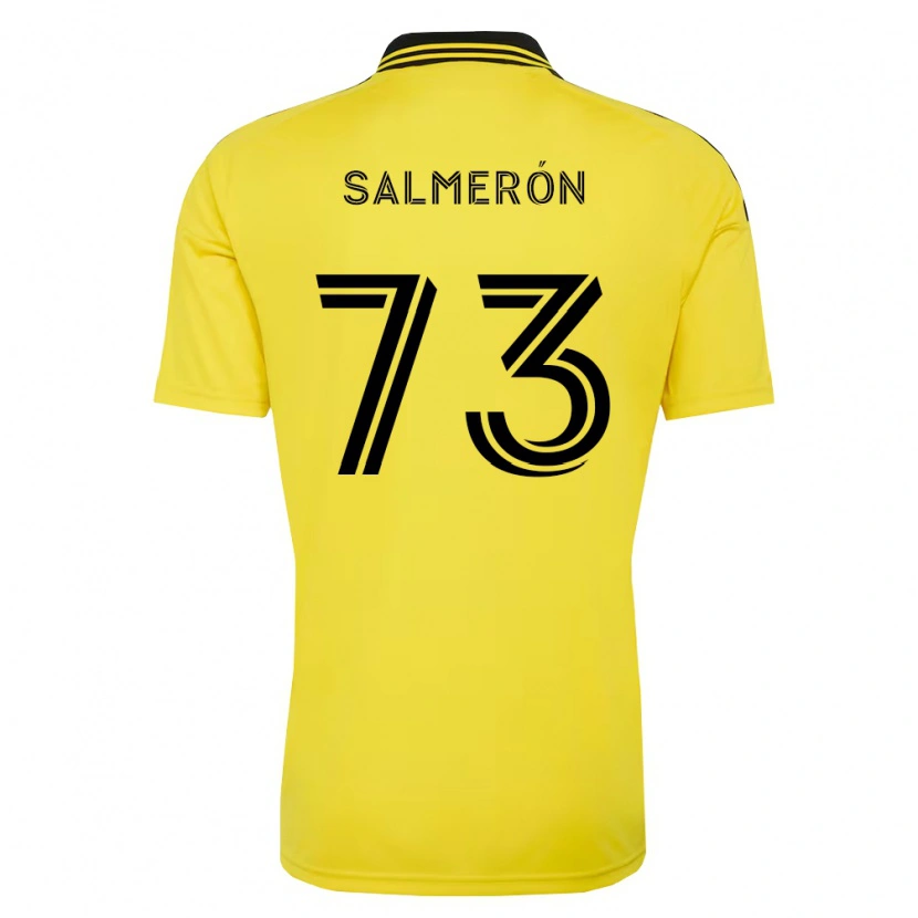 Danxen Niño Camiseta Jorge Salmerón #73 Amarillo Negro 1ª Equipación 2026/27 La Camisa