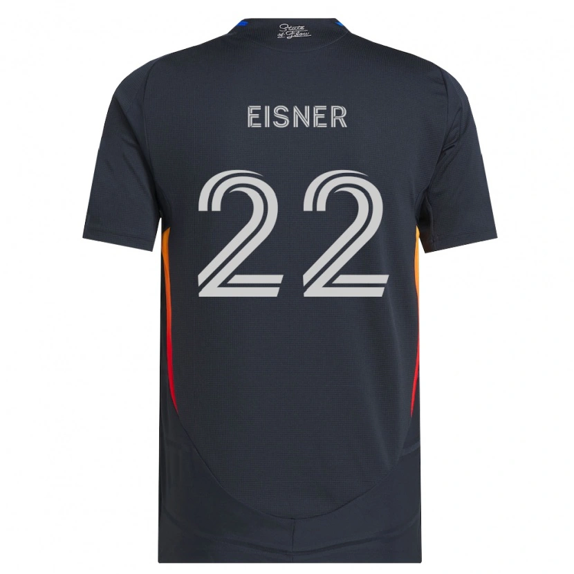 Danxen Niño Camiseta Wilson Eisner #22 Gris Oscuro Rojo 1ª Equipación 2026/27 La Camisa