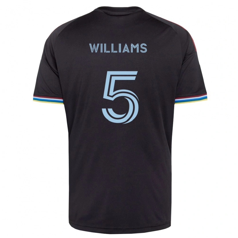 Danxen Niño Camiseta Loïc Williams #5 Azul Cielo Negro 1ª Equipación 2026/27 La Camisa