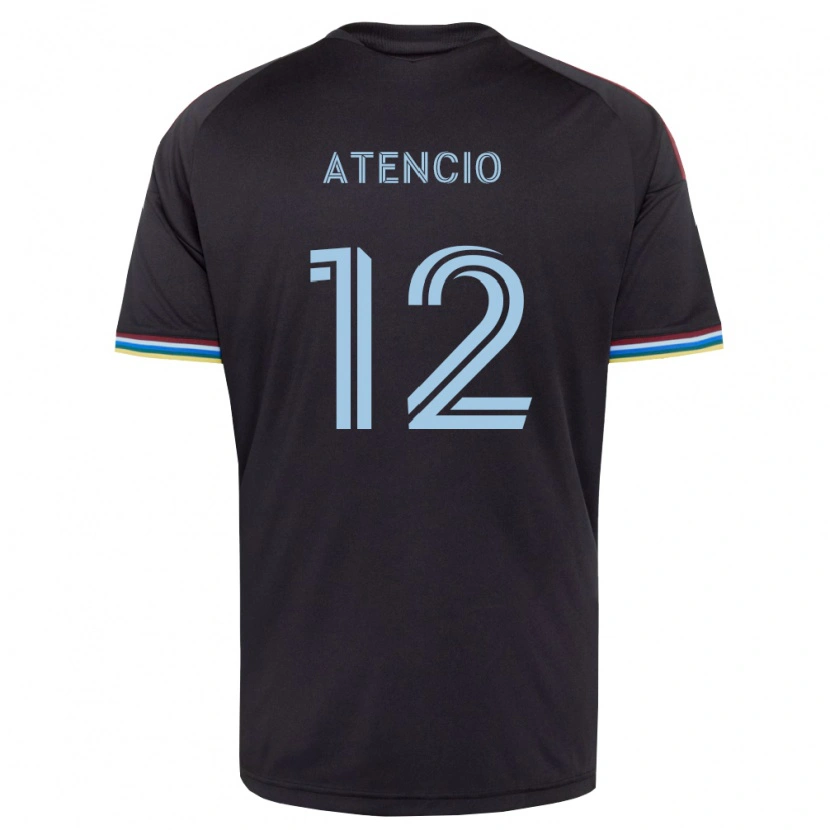 Danxen Niño Camiseta Josh Atencio #12 Azul Cielo Negro 1ª Equipación 2026/27 La Camisa